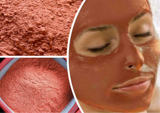 красная глина для чувствительной кожи лица